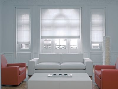 Roman Blind Systems, SG 2120, Colorama 1, Room shot "weisses Schloss", Switzerland