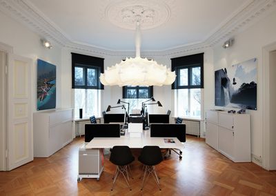 Roller Blind Systems, Multiscreen 1-10%, Room shot "Red Bull Office", Oslo, Norway