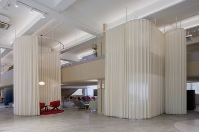 Curtain Systems, SG 5600, Colorama Acoustic Multicolour, UFOU Showroom, Shanghai, China