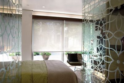 Roller Blind Systems, Customer Fabrics, Room shot "Residence 8", Shanghai, China